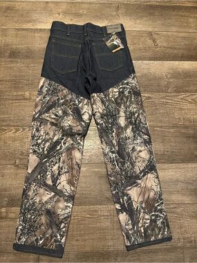 True Timber Camo Briar Pants-Denim with Camouflage Hunting  Reinforced Leg